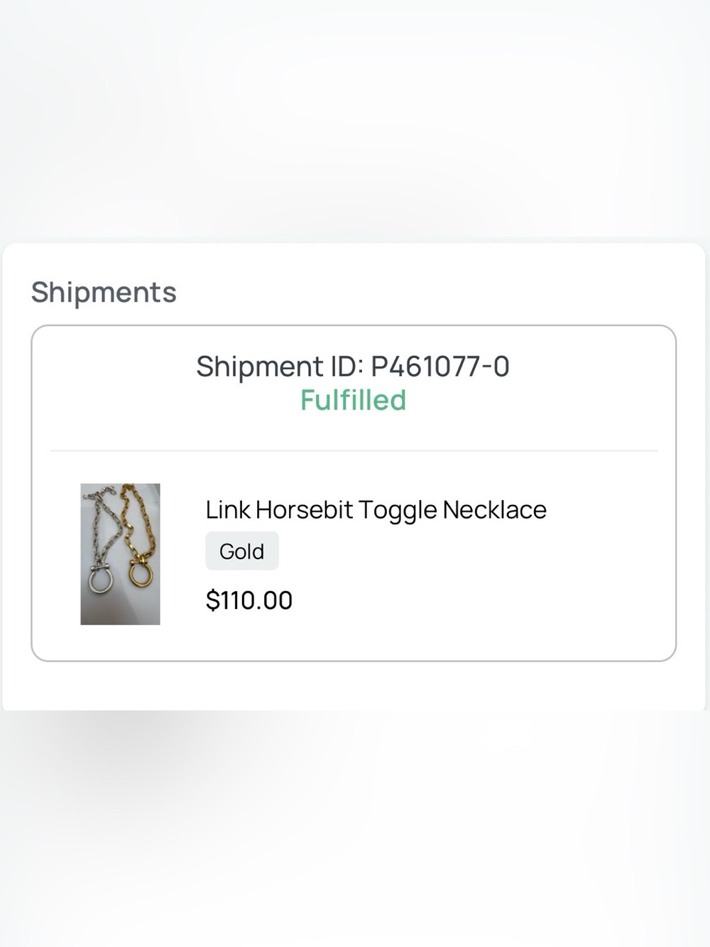 YOCHI Gold-tone Horsebit Link Chain Necklace - Picture 5 of 11